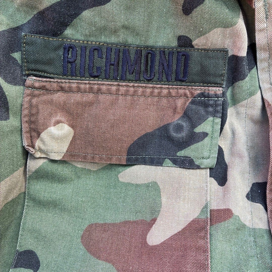 USA製 86年 米軍実物 BDUジャケット M-R フルパッチ ウッドランド 迷彩 