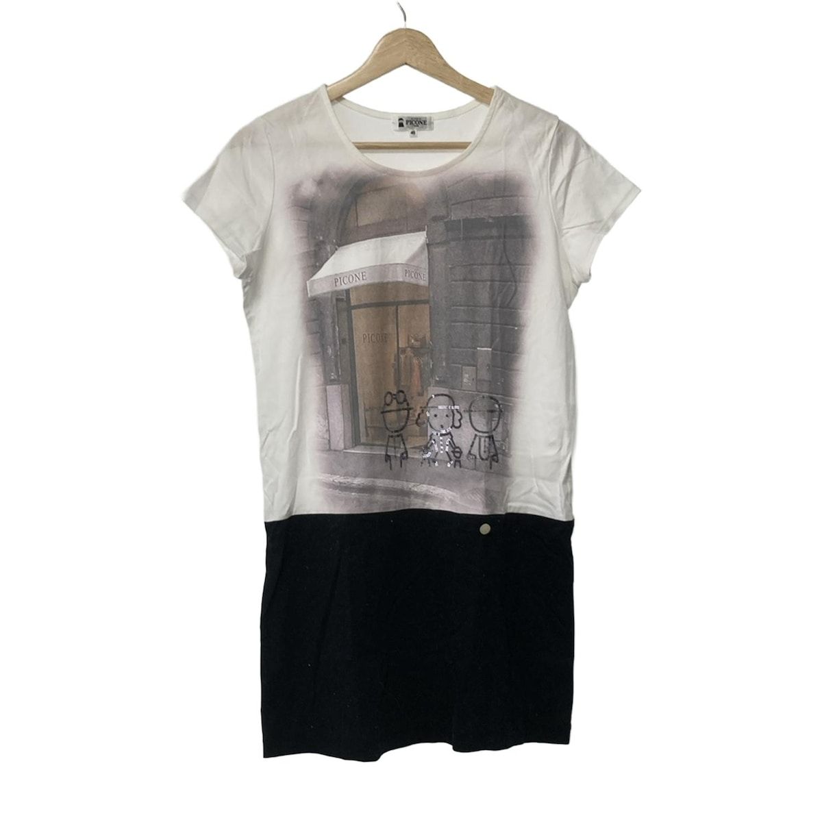 ピッコーネチュニック ピッコーネ チュニック レース ビーズロゴ