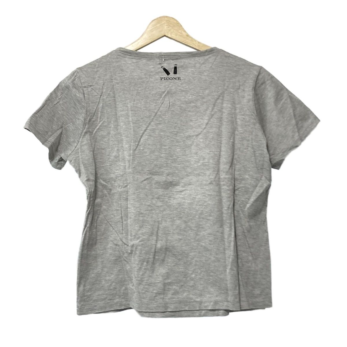 PICONE(ピッコーネ) 半袖Tシャツ サイズ40 M レディース美品 - グレー