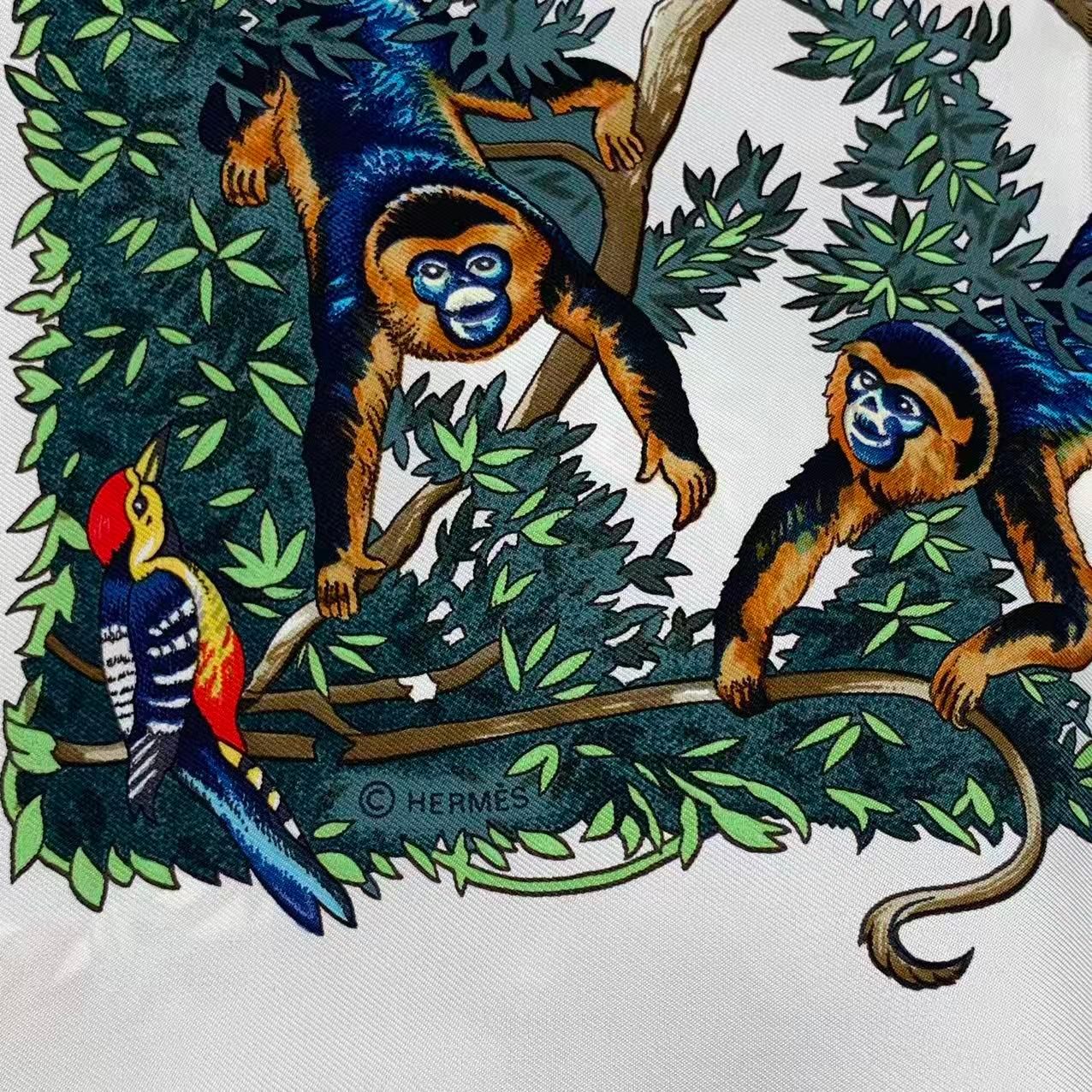 新品同様 HERMES エルメス カレ90 SICHUAN 四川省 シルク スカーフ