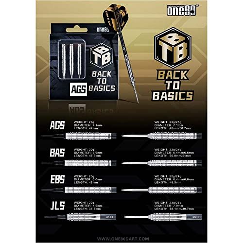  One 80 ワンエイティ Back To Basic バックトゥベーシック-AGS 2 BA 20 g ダーツ バレル ダーツセット 彡 457 aa 182 その他 キッチン 食器