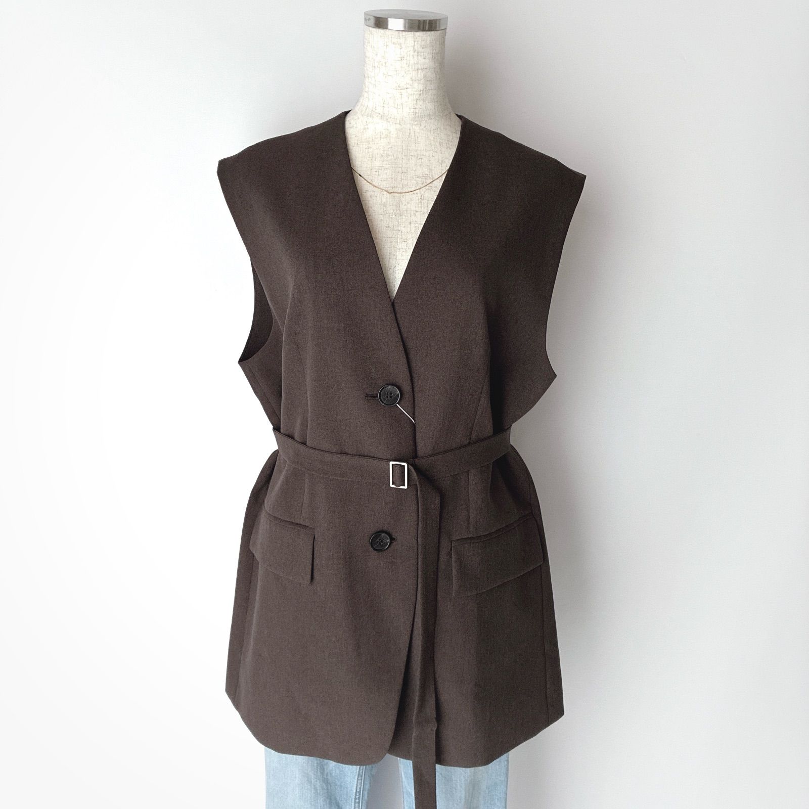 タグ付 美品✨/ 2025 / MilaOwen ミラオーウェン / 共ベルト付き