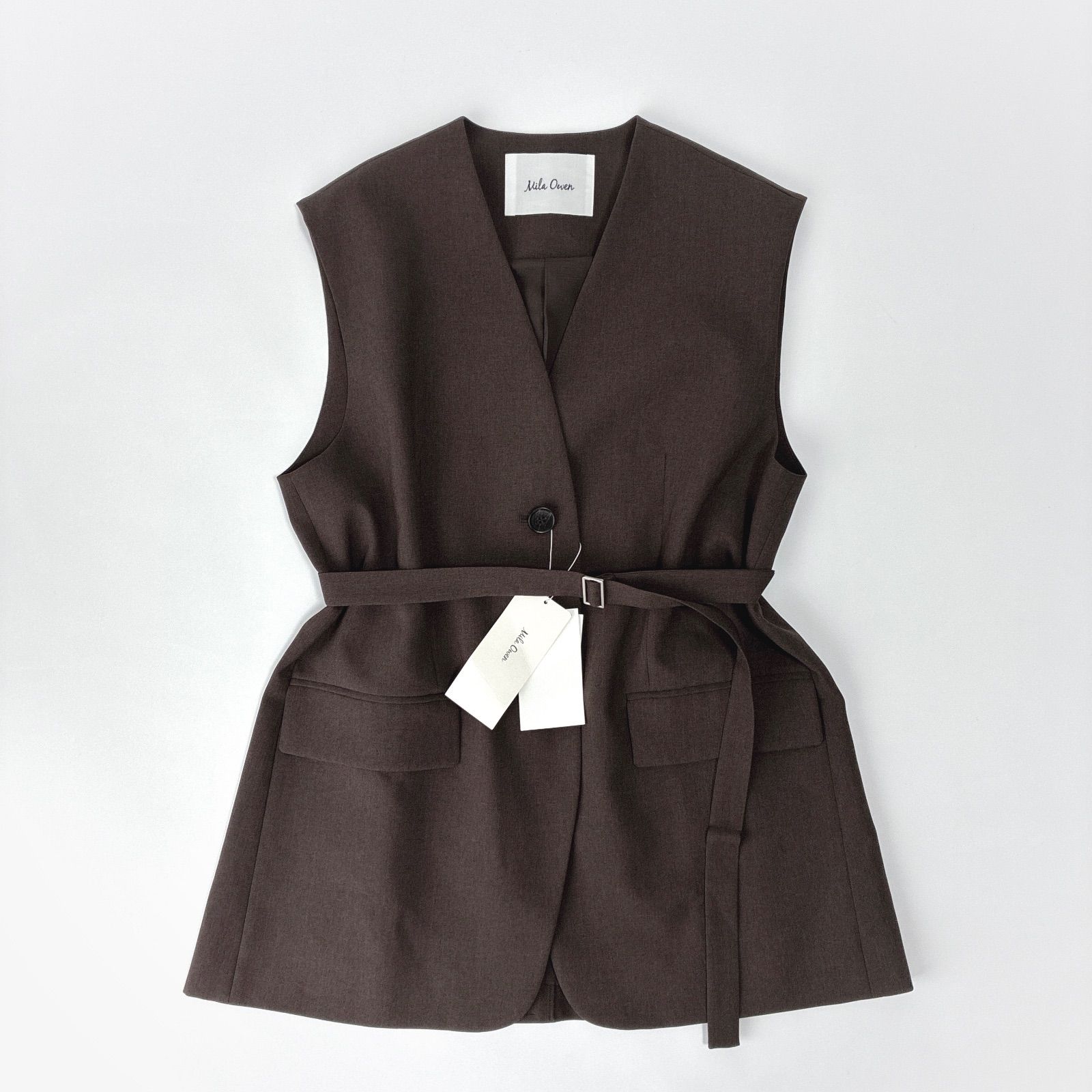 タグ付 美品✨/ 2025 / MilaOwen ミラオーウェン / 共ベルト付き