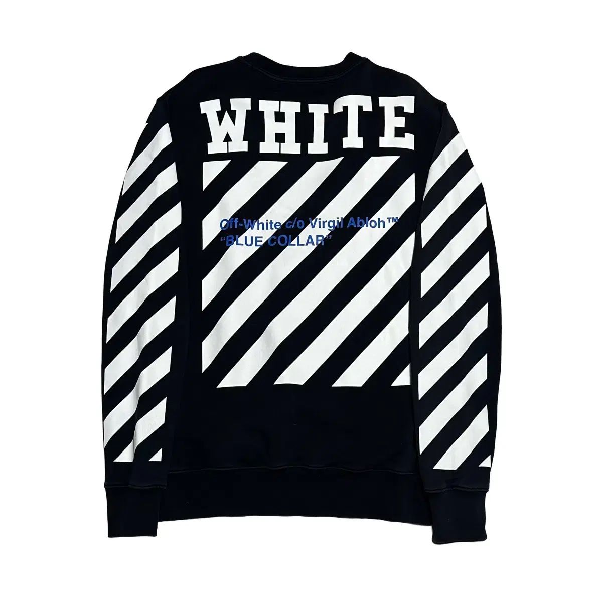 S オフホワイト ブラッシュド ダイアグ ブラック スウェット - メルカリ