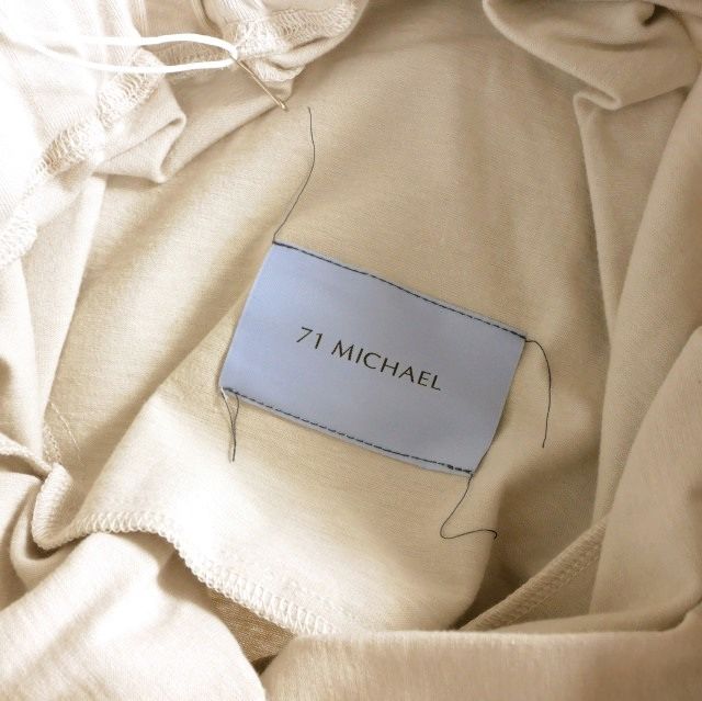 ミシェル 71 MICHAEL 24AW タック イージーワイドパンツ 2 ベージュ  