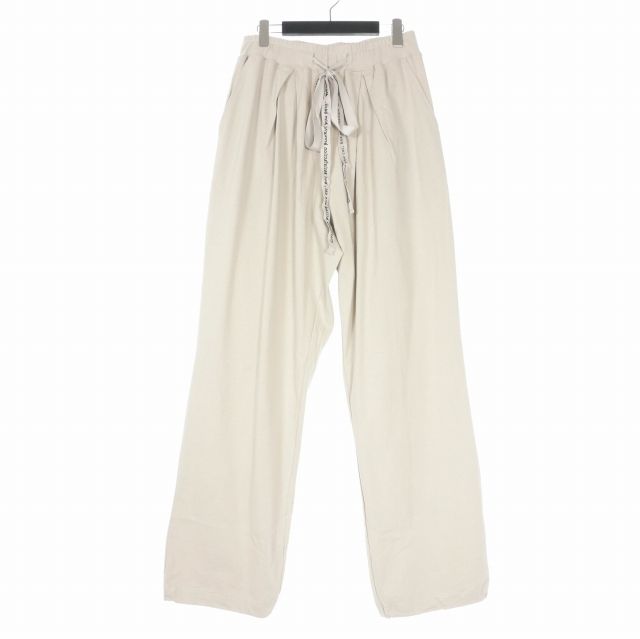ミシェル 71 MICHAEL 24AW タック イージーワイドパンツ 2 ベージュ  