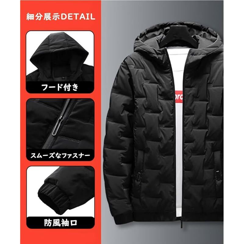 Yucahype] ダウンジャケット ダウンパンツ 上下セット メンズ 中綿いり