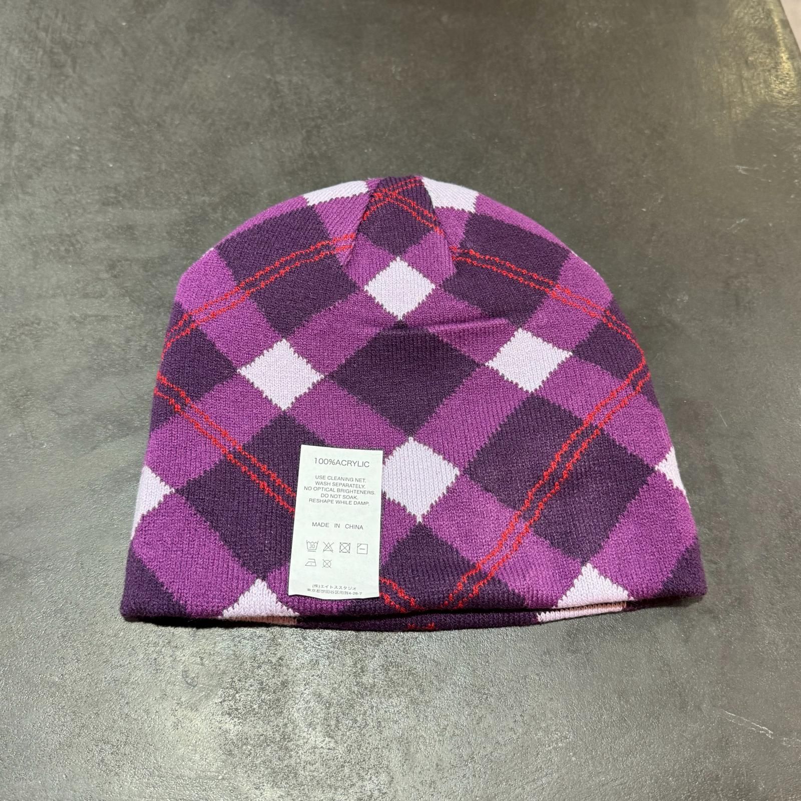 SOL soonerorlater EX PLAID REVERSIBLE ビーニー ニット帽 スーナー