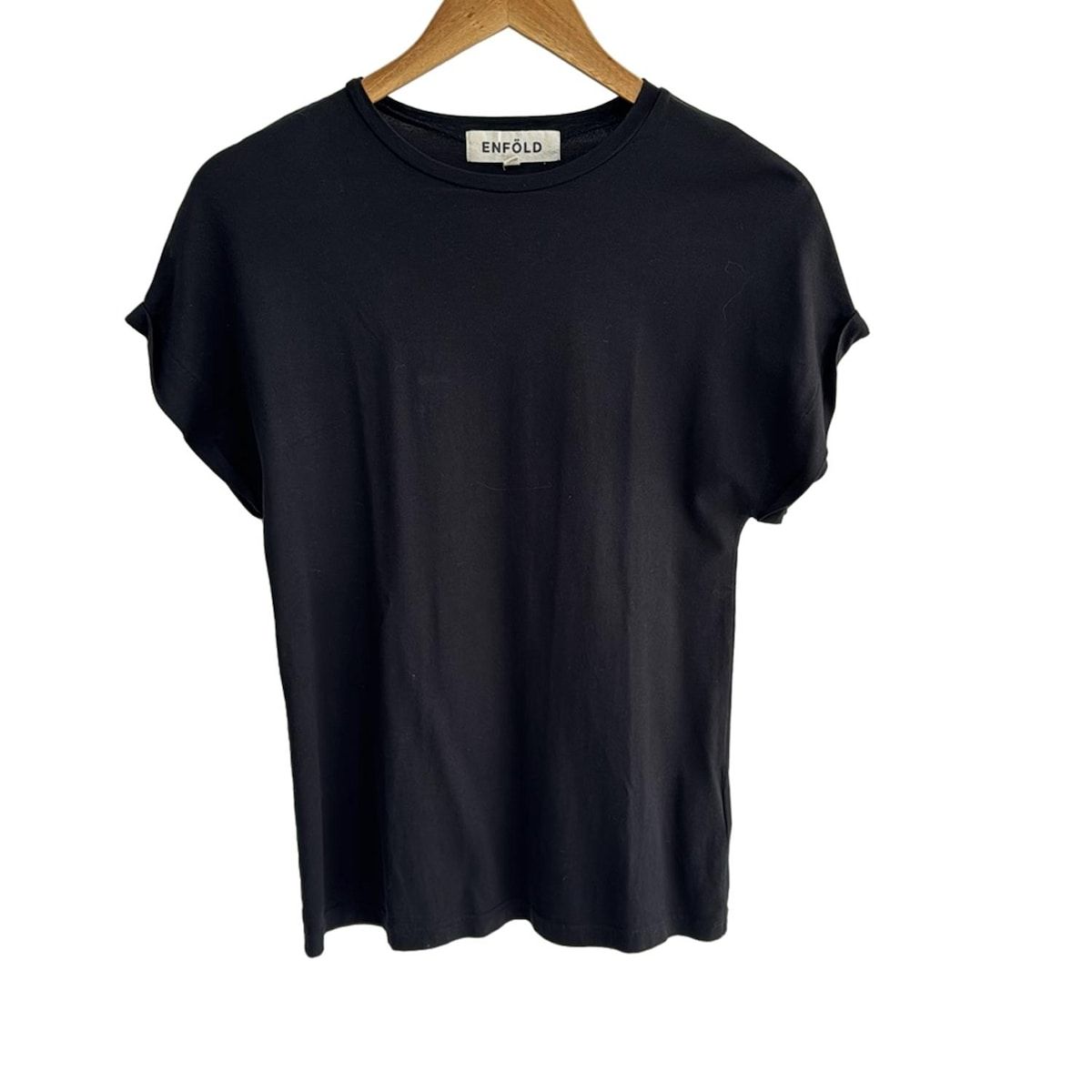 ENFOLD(エンフォルド) 半袖カットソー サイズ38 M レディース - 黒