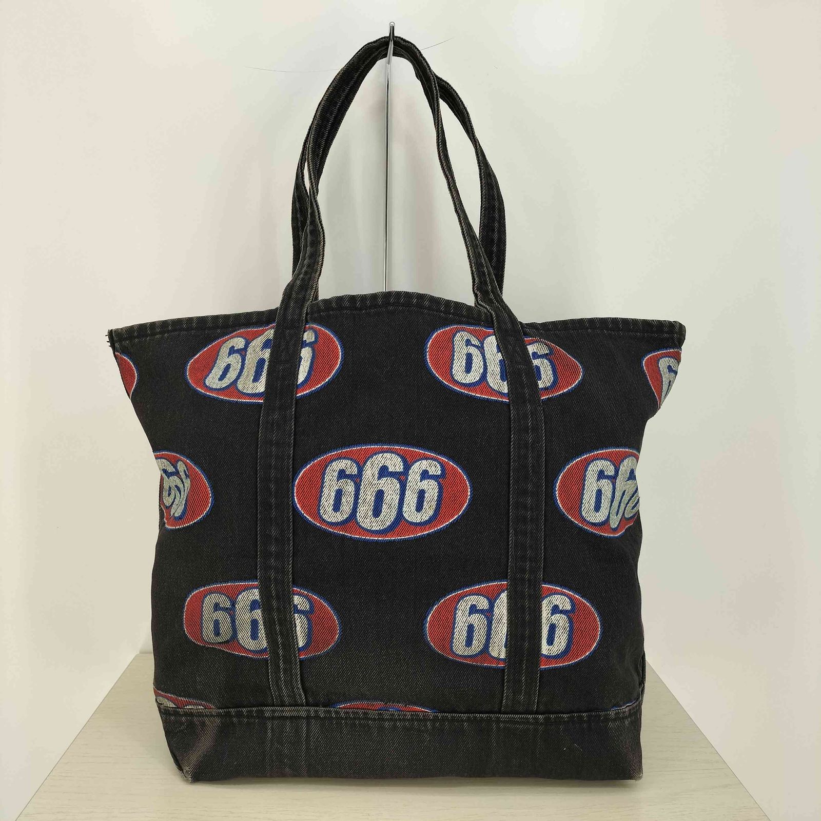 シュプリーム Supreme 17ss BLACK DENIM TOTE 666 メンズ 表記無