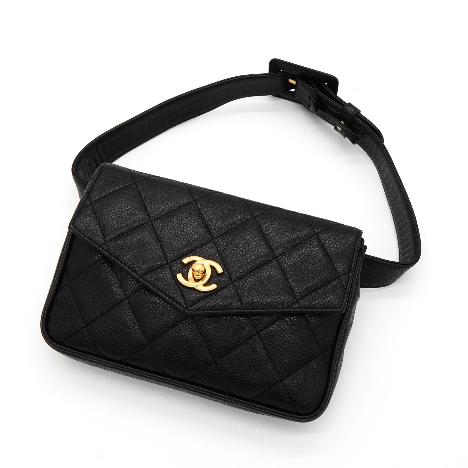 ✨美品✨シャネル ウエストポーチ ビコローレ ココマーク ターンロック チェーン シャネル ビコローレ ターンロック ボディバッグ ウエストポーチ