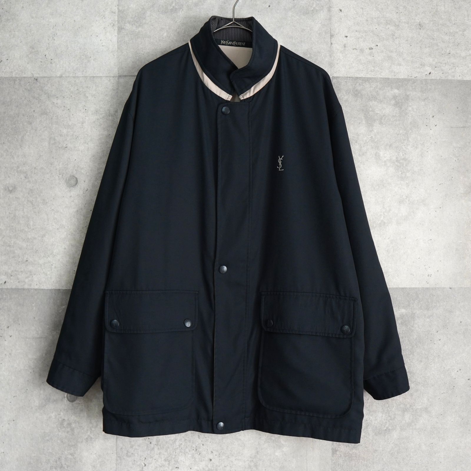 イヴ サンローラン 1990's ヴィンテージ リバーシブル YSLロゴ
