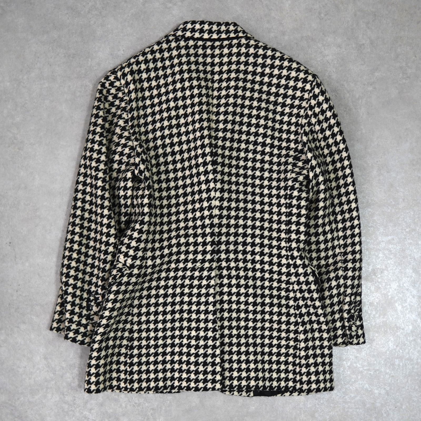 モスキーノ 千鳥格子柄 シングル ウール テーラードジャケット
