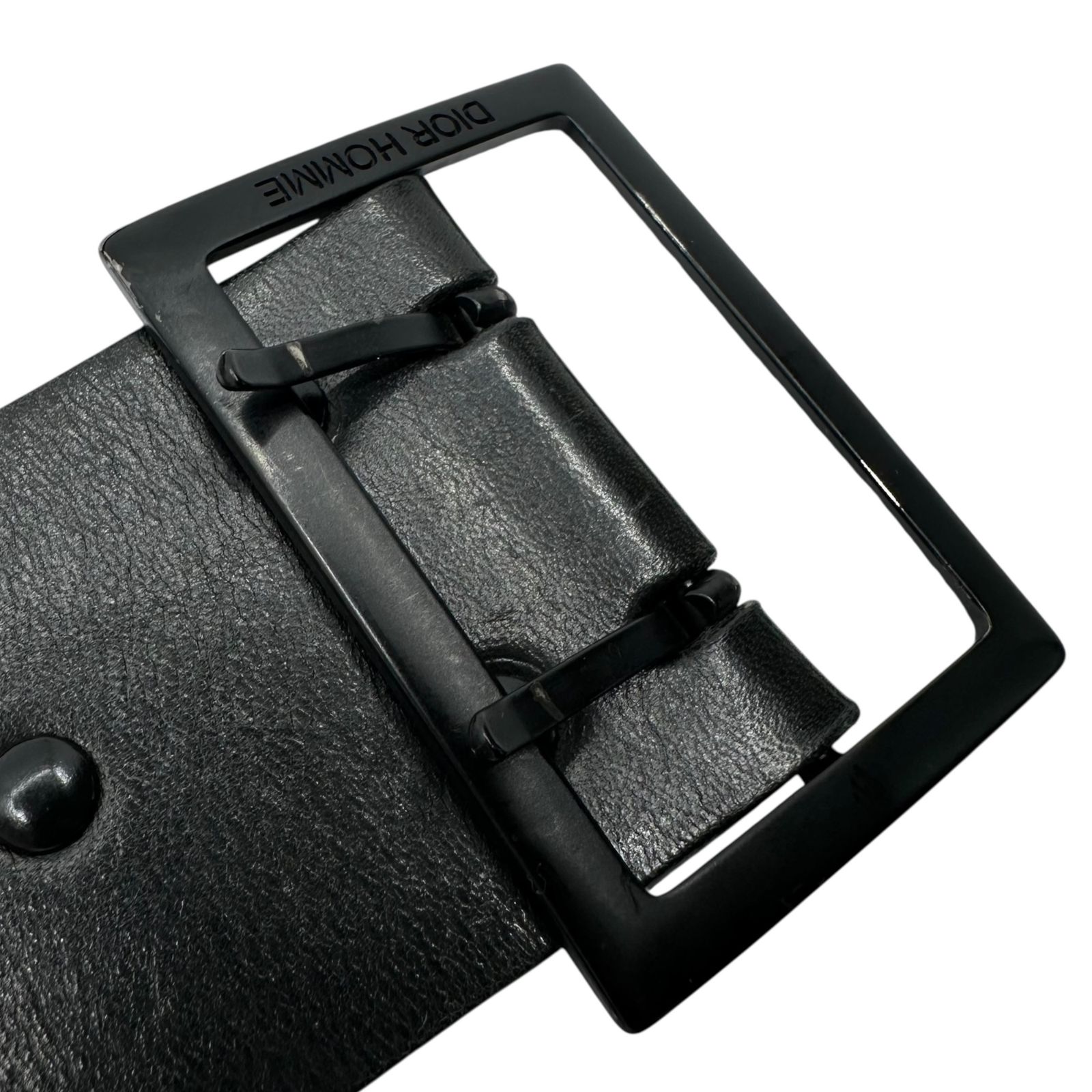 Dior HOMME(ディオールオム) by Hedi Slimane Double-Pin Leather Belt