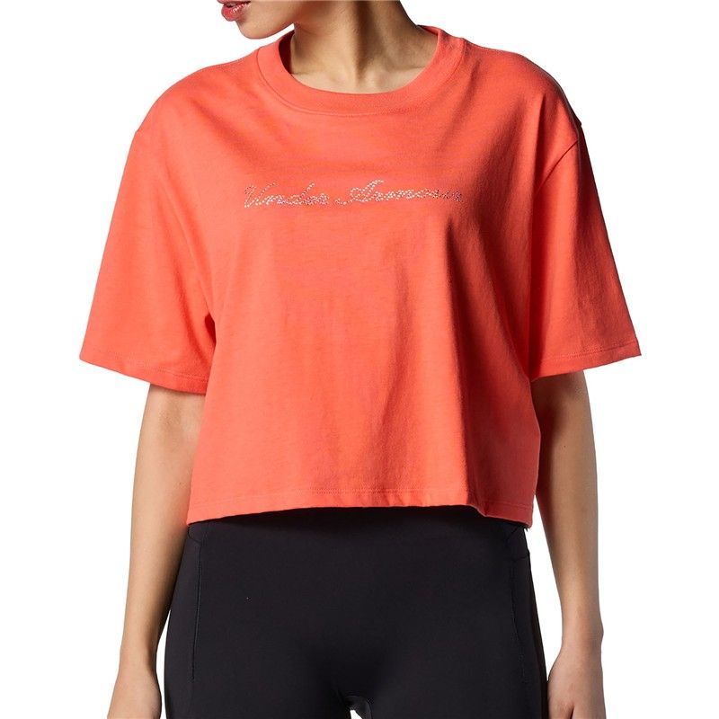 underarmour(アンダーアーマー) 61ラインストーン クロップ S/S T