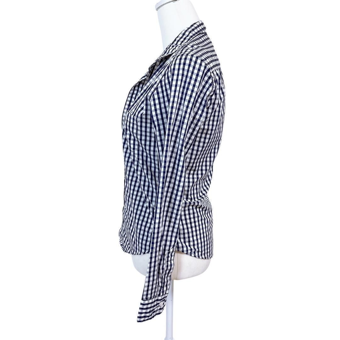 美品】Frank&Eileen 長袖シャツ ギンガムチェック 紺×白 XS - メルカリ