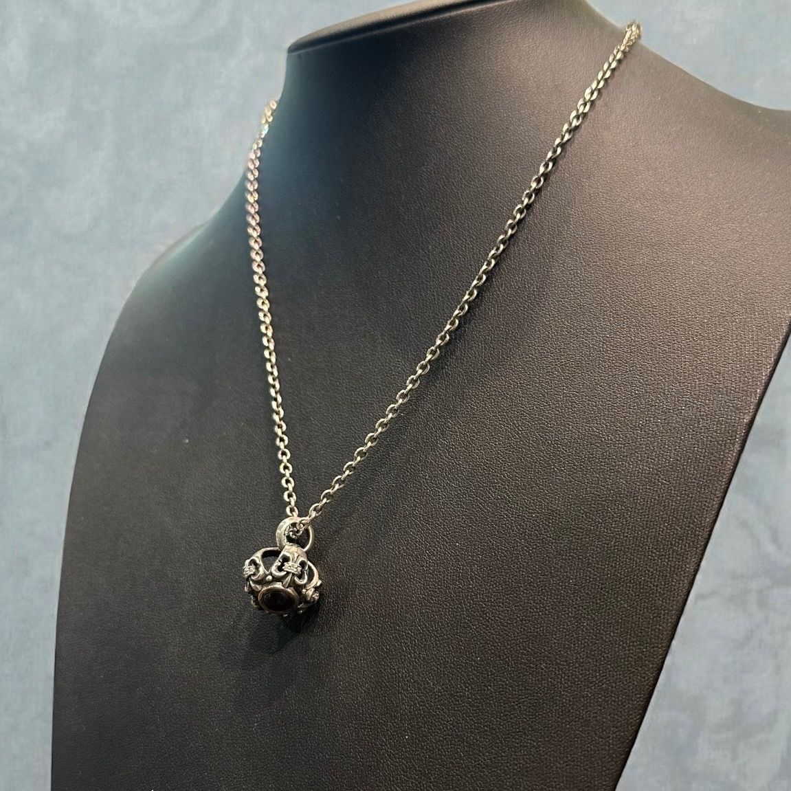 送料無料 シルバー925 ボールペンダントトップ ガーネット トップのみ