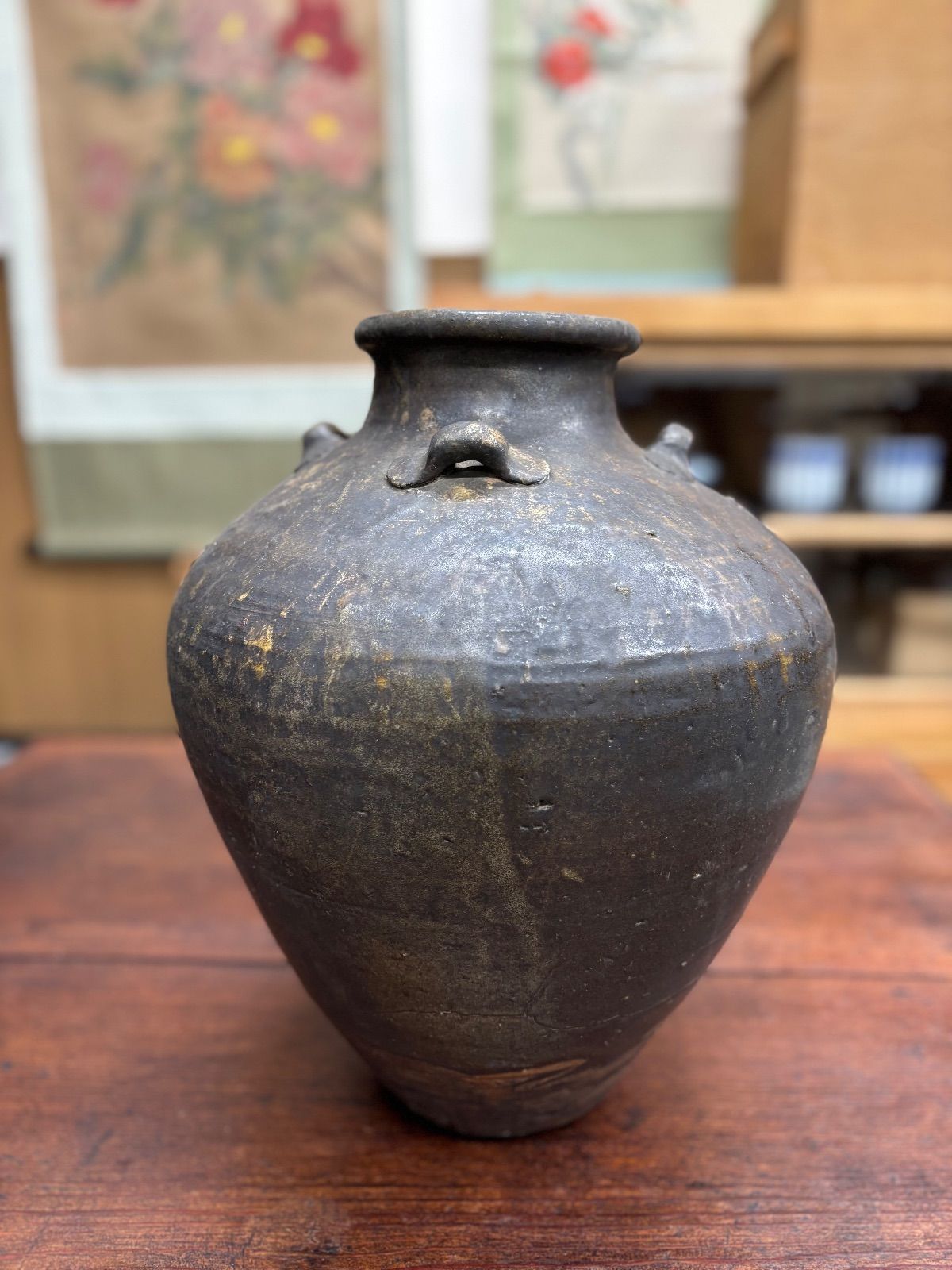 常滑焼 壷 自然釉 常滑焼 壷 [B31489] 【公式通販】