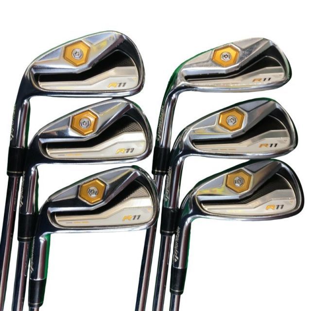 中古】 テーラーメイド R11 6S レフティ アイアンセット IR NS PRO