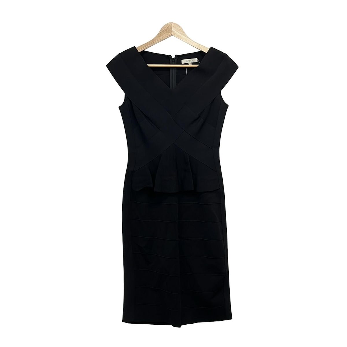 EPOCA(エポカ) ワンピース サイズ38 M レディース美品 - 黒 Vネック