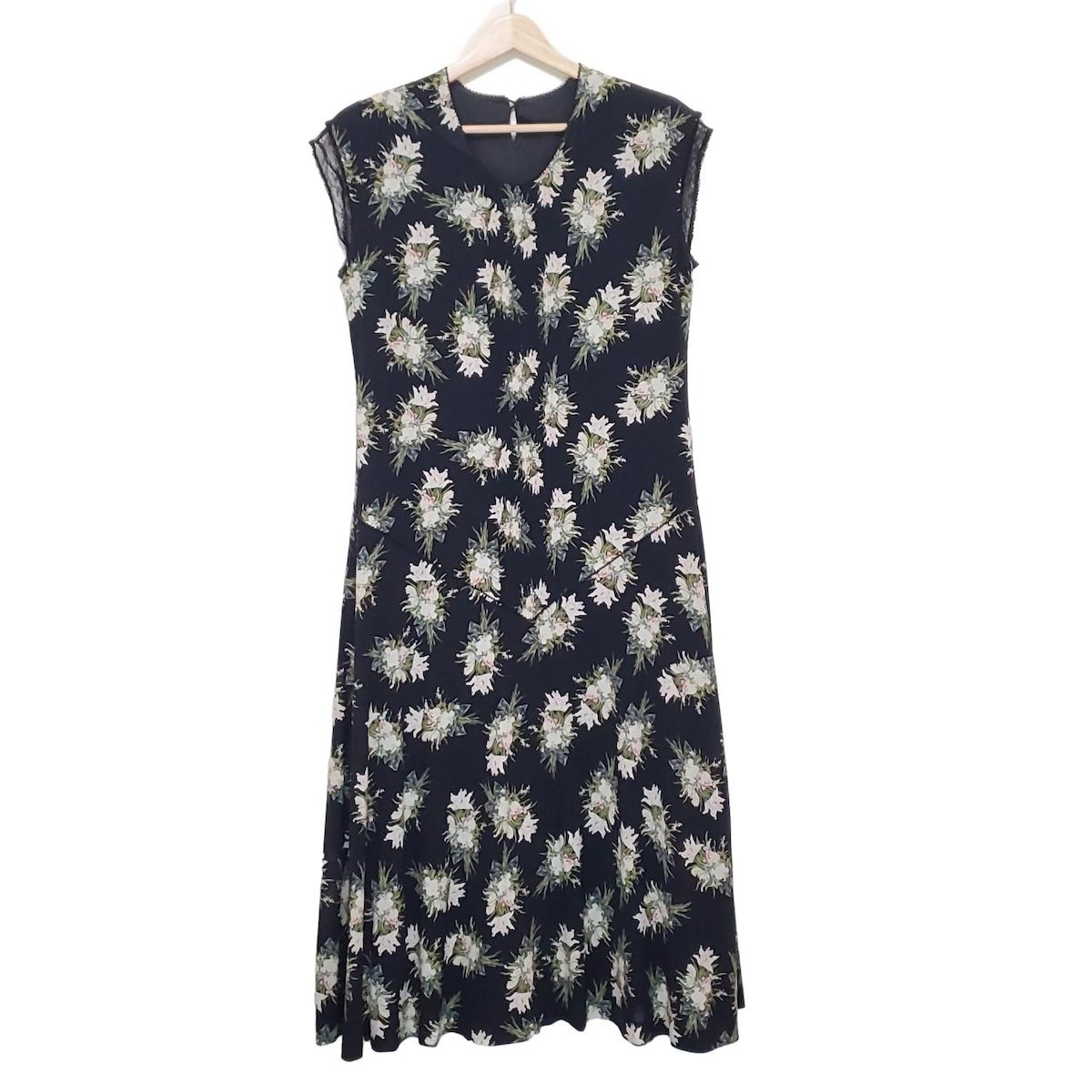 KANEKO ISAO(カネコイサオ) ワンピース レディース美品 - 黒×マルチ