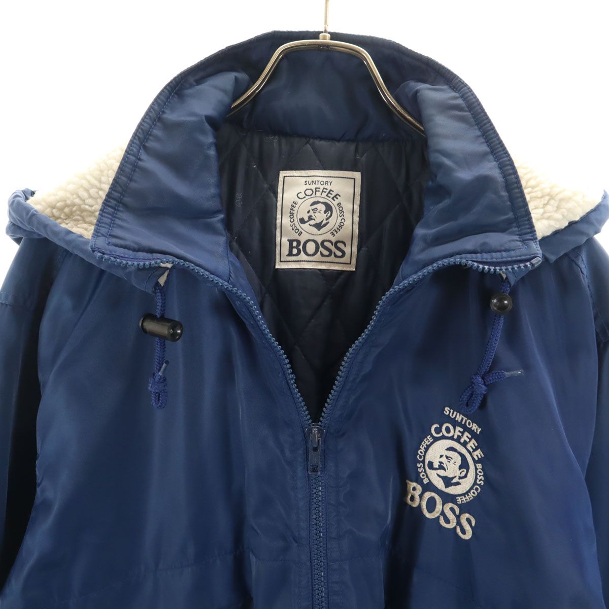 SUNTORY ORIGINAL DESIGN サントリーボス ナイロンジャケット ネイビー 