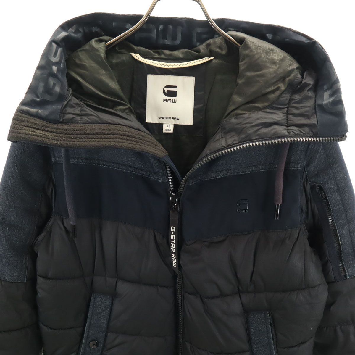 G-STAR RAW ジースターロウ 中綿ジャケット XS ブラック メンズ 古着 
