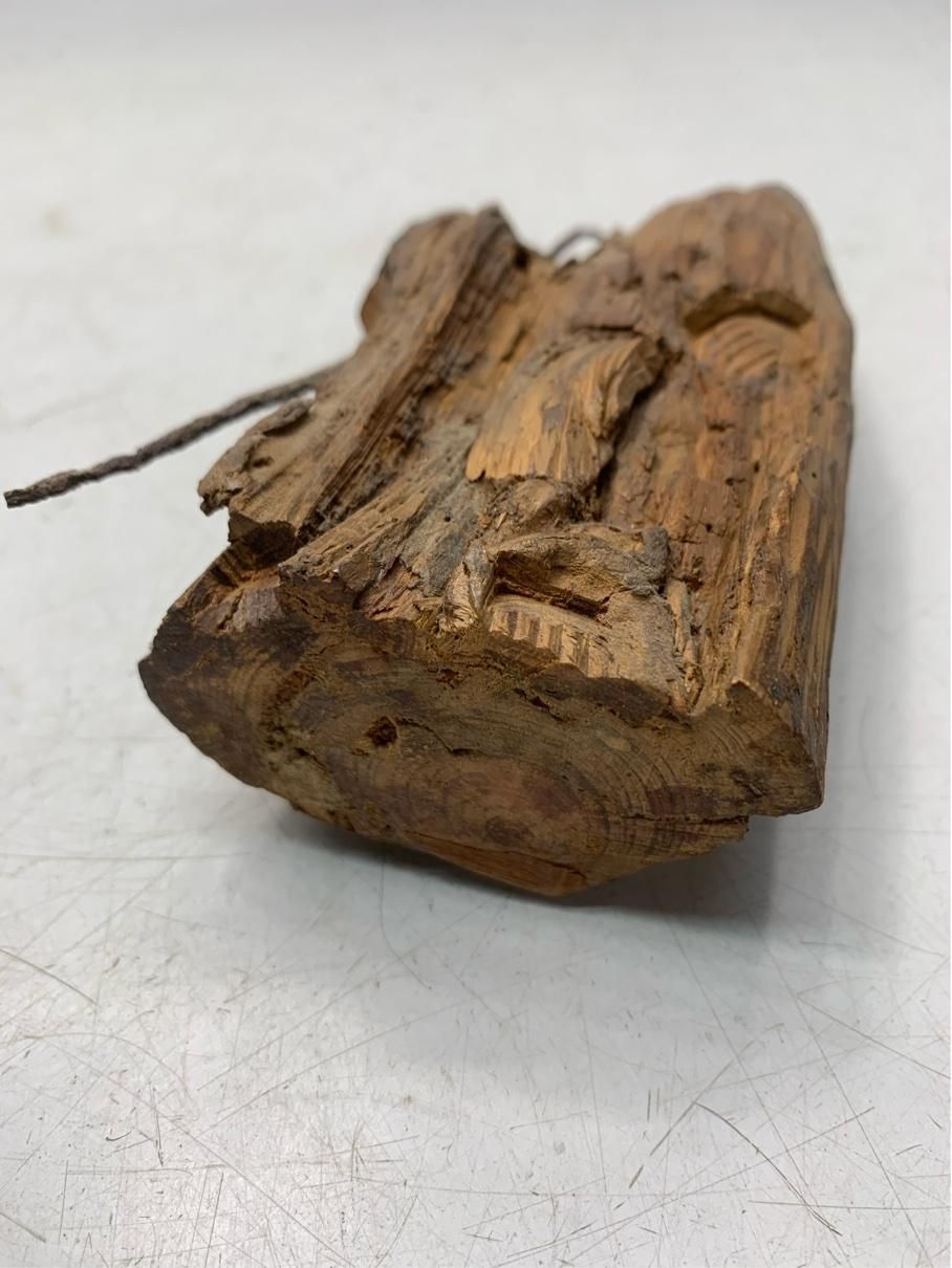 貴重 根彫 寿老人 七福神 人物像 木彫り 骨董 流木アート 仏教美術