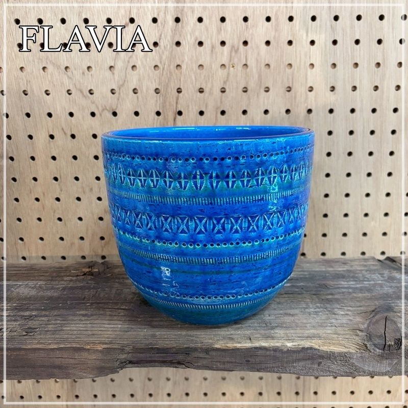 FLAVIA プランターカバー 直径約21cm イタリア製 フラビア BITOSSI
