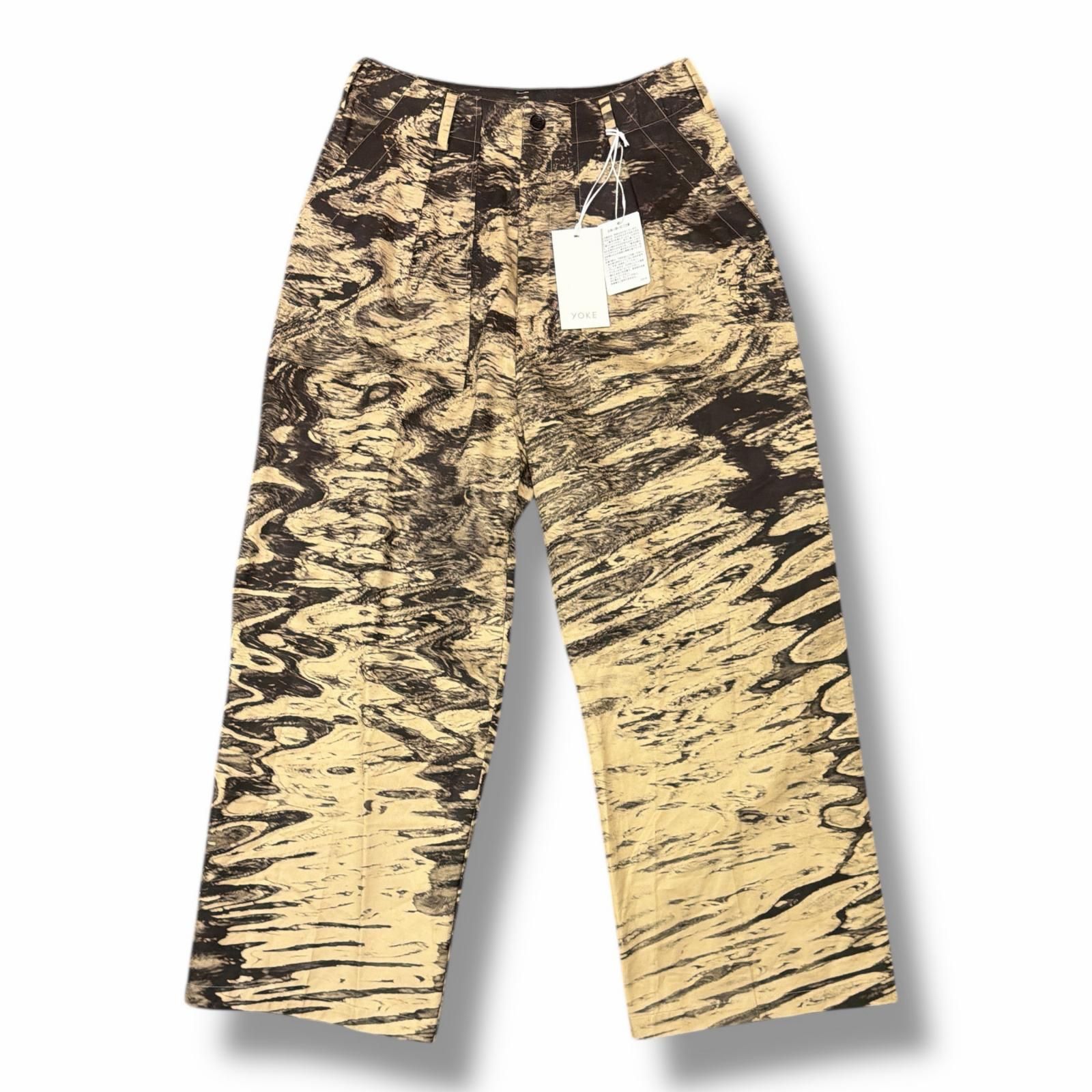 参考上代49500円 未使用 YOKE 25SS Photo Printed Cotton 1Tuck Baker