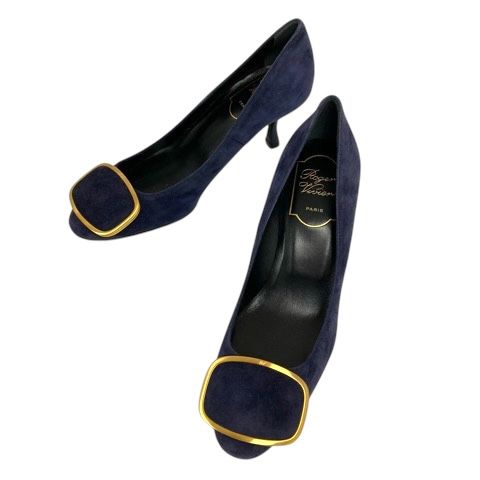 ロジェヴィヴィエ ROGER VIVIER パンプス ラウンドトゥ スエード