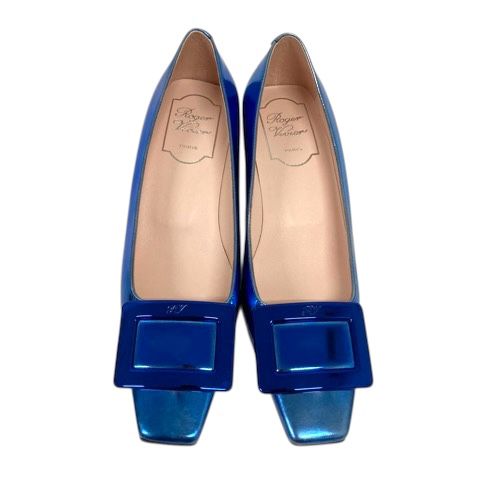 ROGER VIVIER パンプス スクエアトゥ エナメル 36.5 ROGER VIVIER パンプス スクエアトゥ エナメル 36.5 ROGER VIVIER