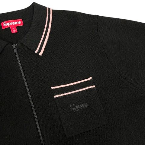 シュプリーム SUPREME 24FW Zip Up Polo Sweater ジップアップポロ