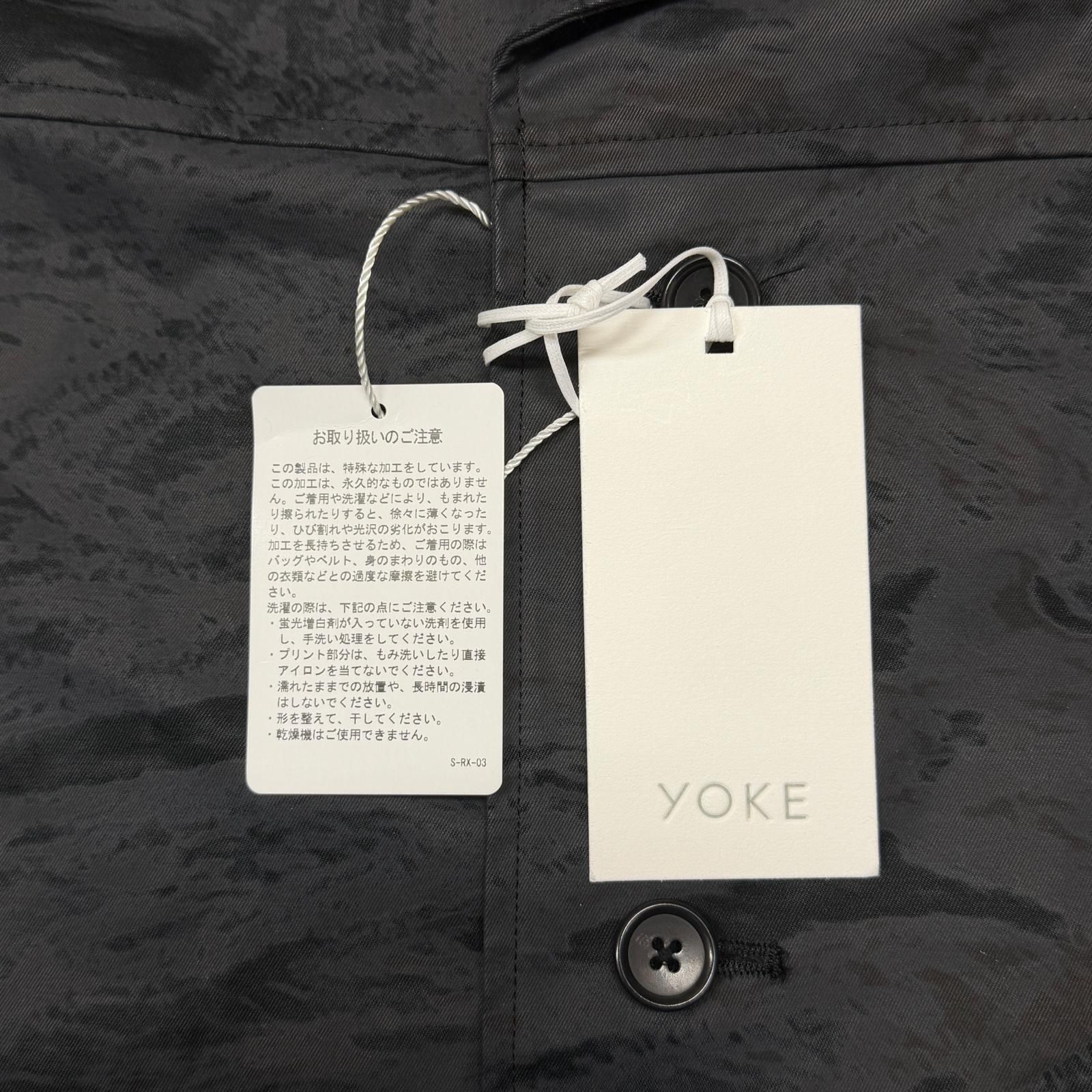 参考上代71500円 未使用 YOKE 25SS PHOTO PRINTED FINX COTTON WASHER