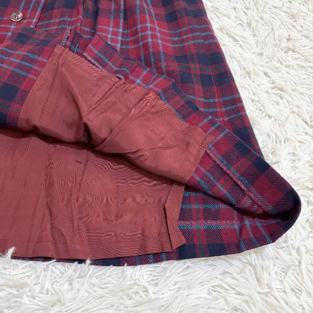 美品】YORKLAND ノースリーブロング フレアワンピース 9A2 レッド