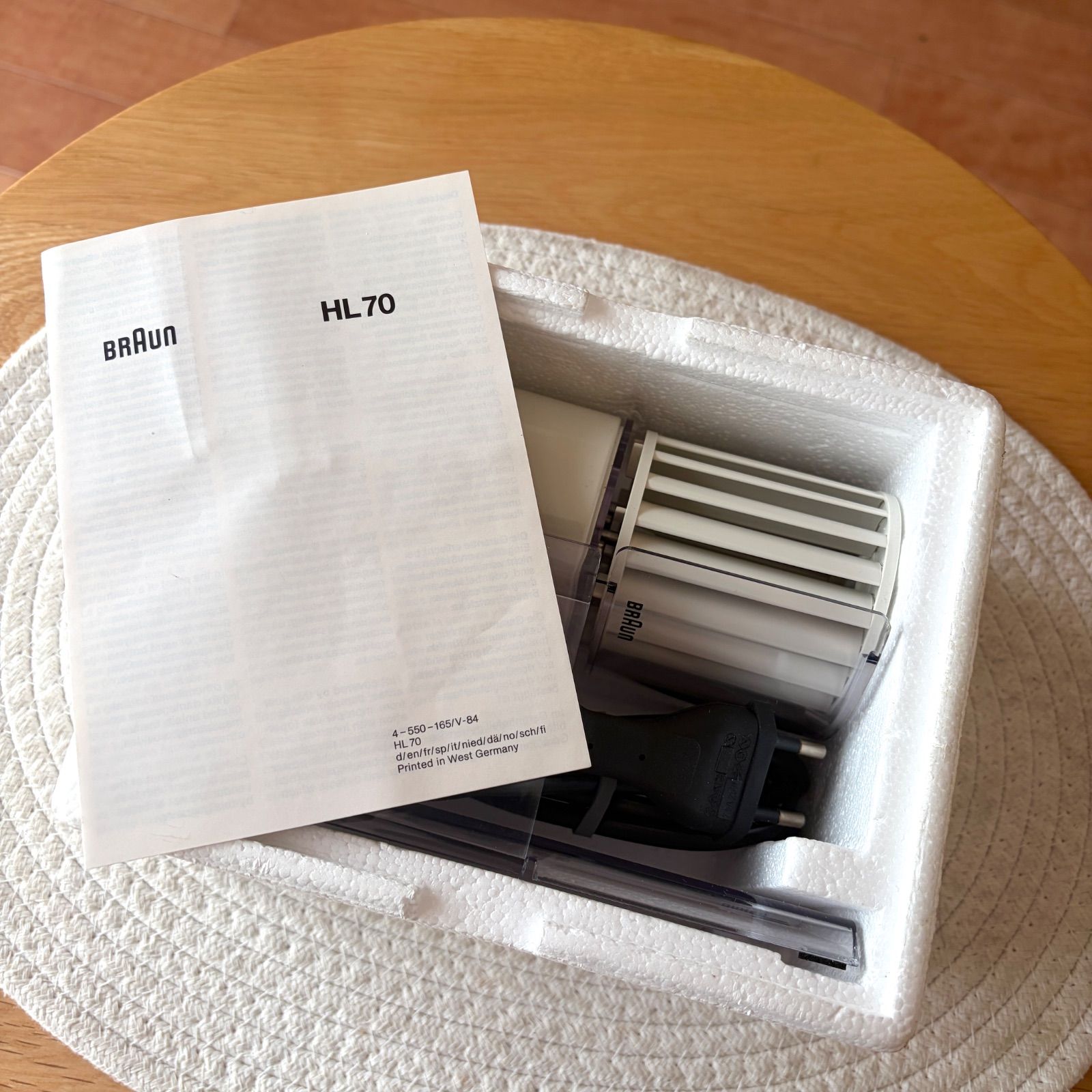 BRAUN ブラウン HL70 デスクファン 卓上ファン 扇風機 スペースエイジ コレクター級！】BRAUN ブラウン HL70 デスクファン 卓上ファン 扇風機