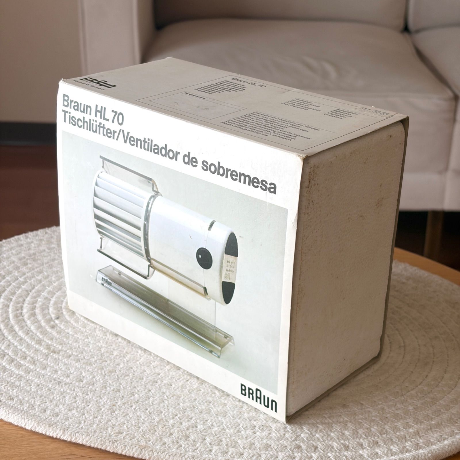 コレクター級！】BRAUN ブラウン HL70 デスクファン 卓上ファン 扇風機