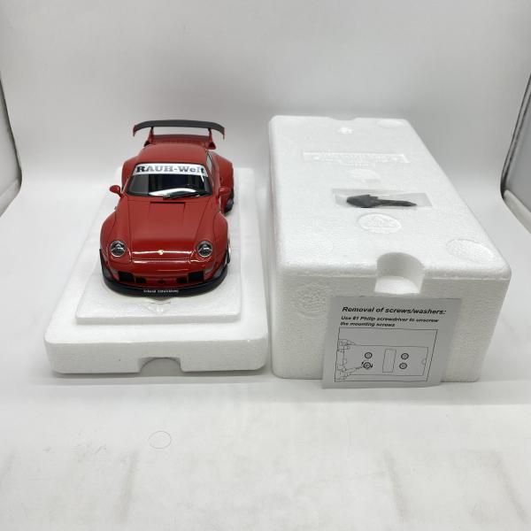  開封 １ １８ ＡＵＴＯａｒｔ オートアート ＲＷＢ ９９３ レッド ガンメタ ホイール 24 その他 ミニカー