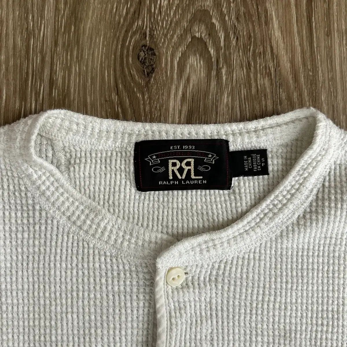 RRL(ダブルアールエル) ワッフル ニット ヘンリー シャツ - メルカリ