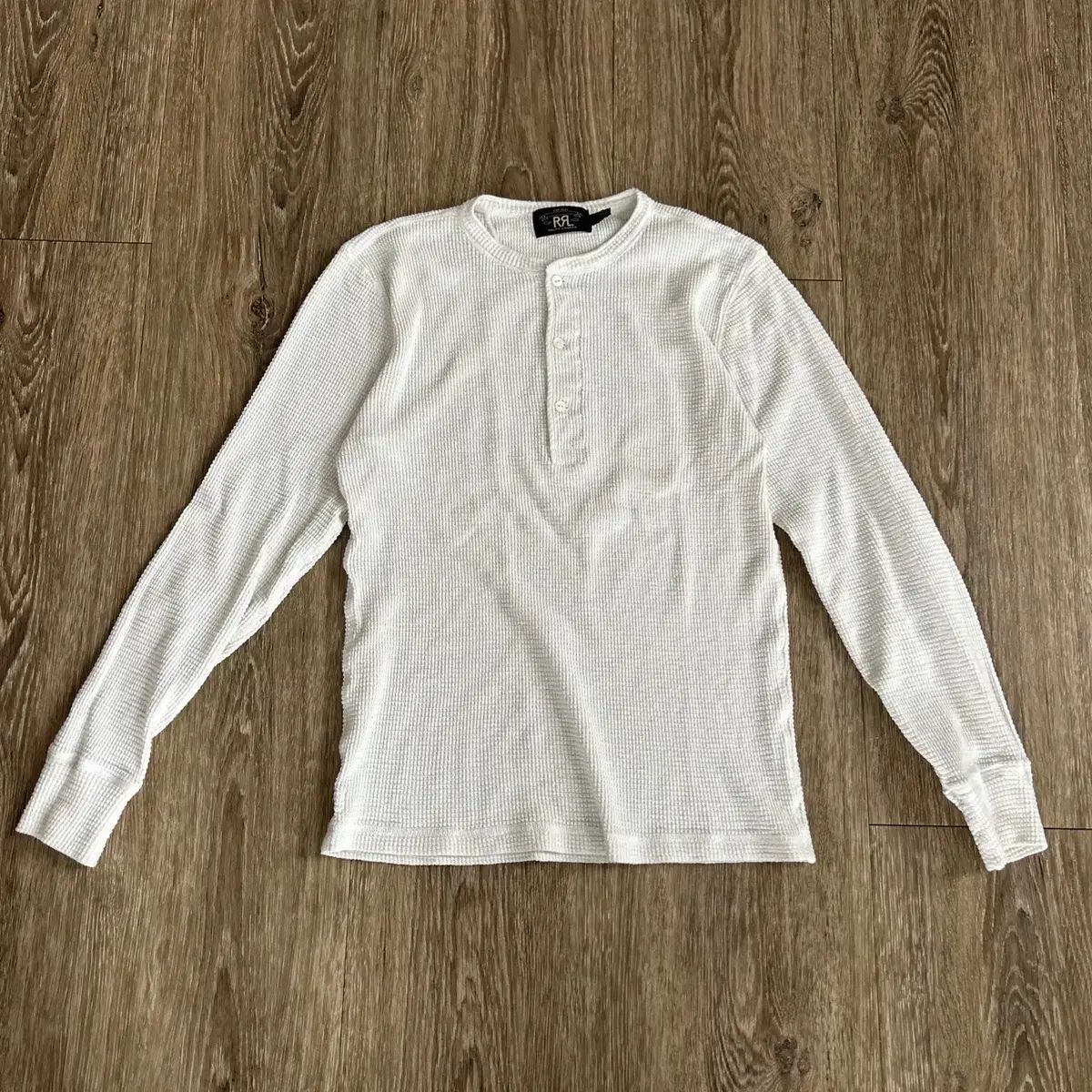 ダブルアールエル ワッフルニット ヘンリー シャツ　XL ダブルアールエル ヘンリーネック