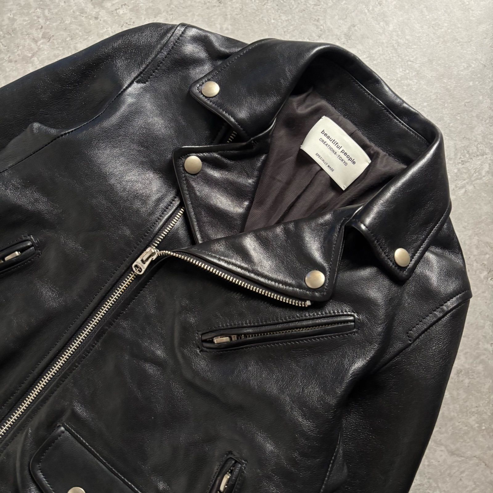 極美品 beautiful people ビューティフルピープル ライダース