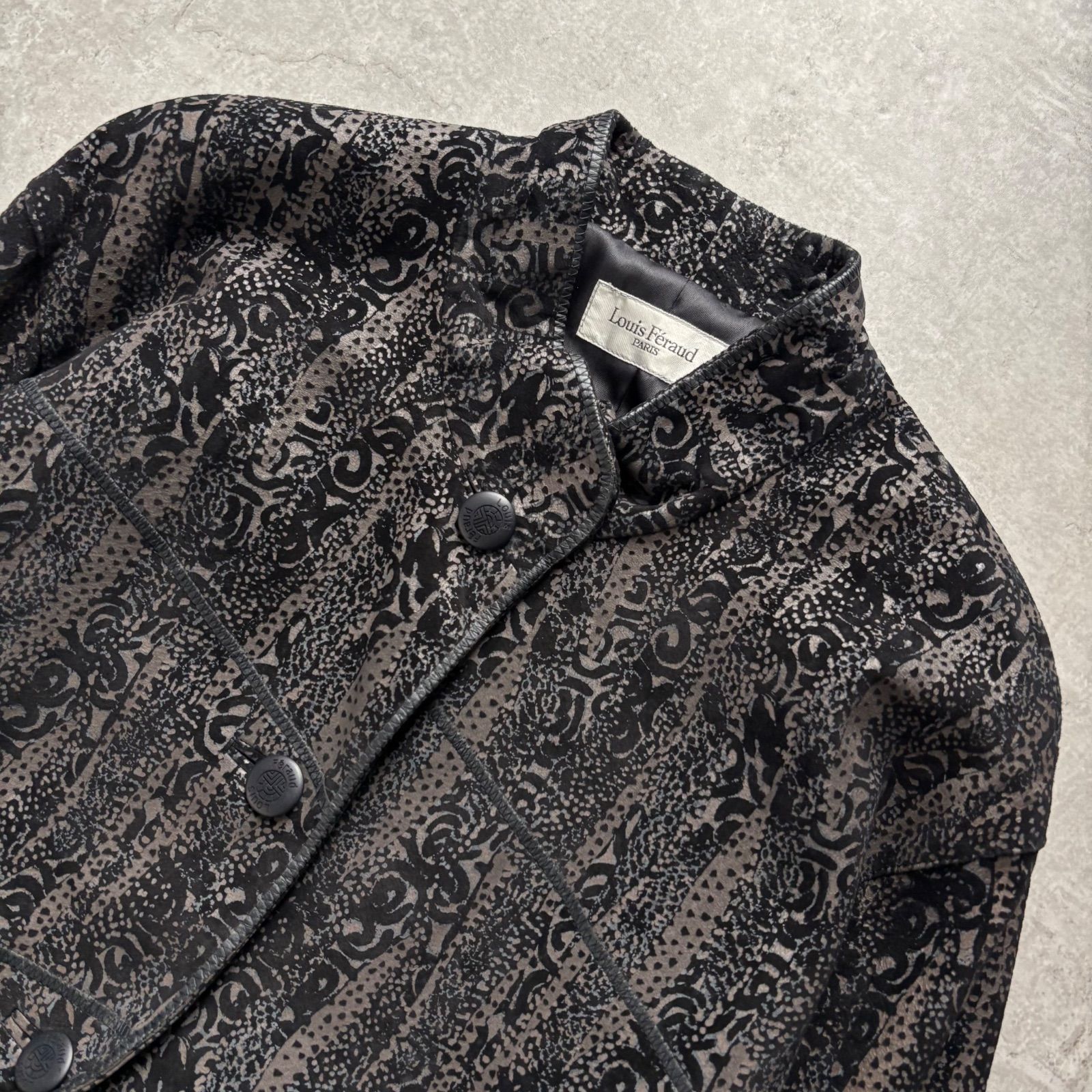 美品 Louis Feraud ルイフェロー レザージャケット 希少ピギーズ 