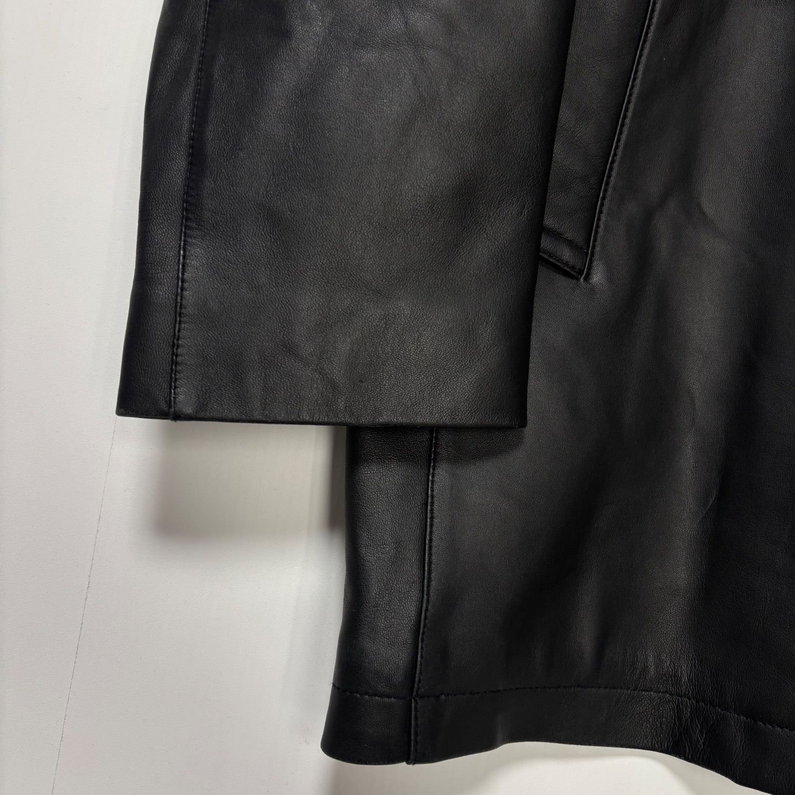 Licorice リコリス スタンドカラーコート 柔らかい ブラック 黒 メンズ