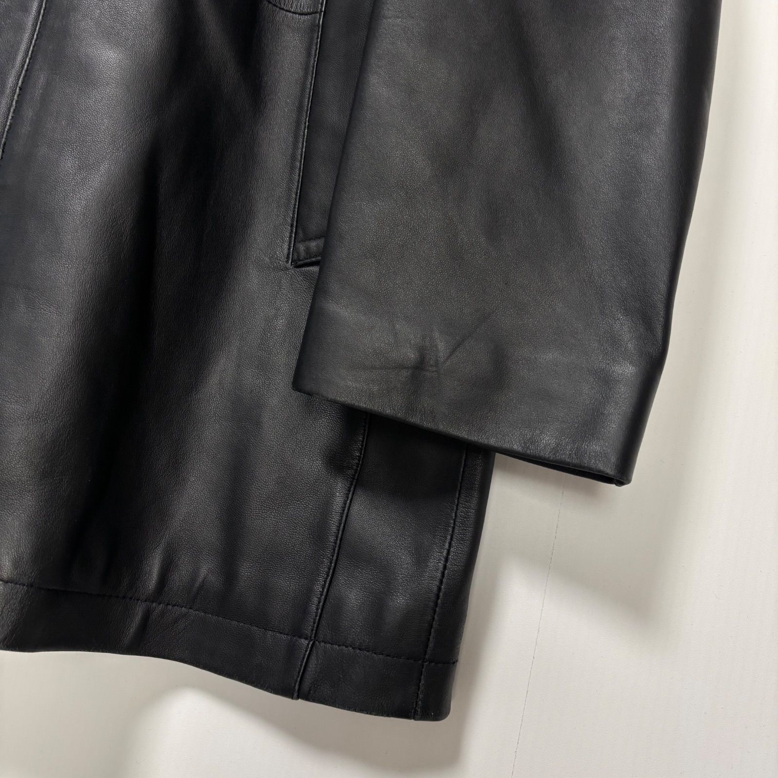 Licorice リコリス スタンドカラーコート 柔らかい ブラック 黒 メンズ