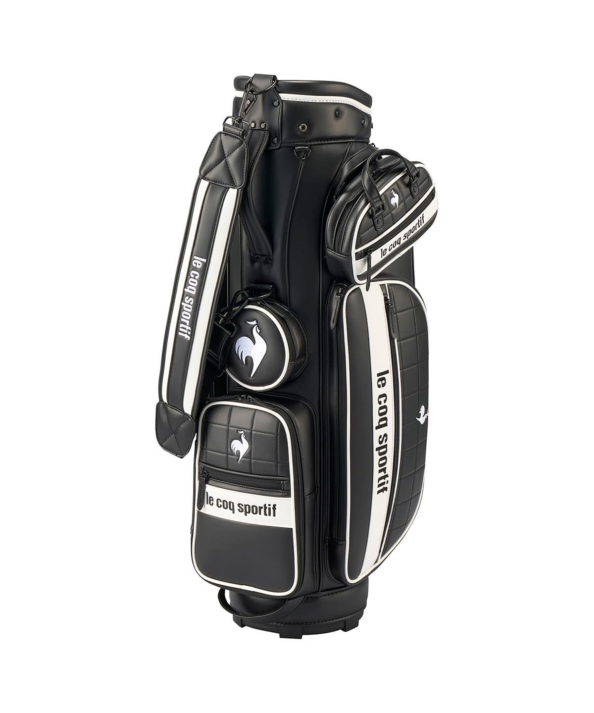 ルコックスポルティフ キャディバッグ ポーチ付 おしゃれ 収納特化 8 5型 6分割 47インチ対応 ゴルフ LG5SCB02L レディース