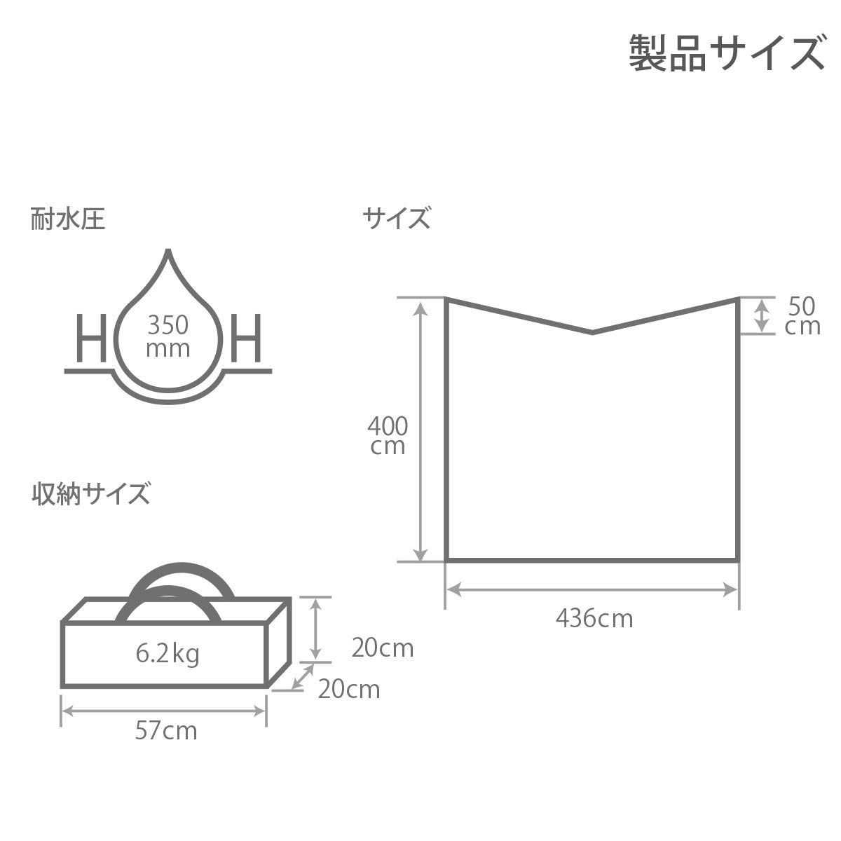 DOD ディーオーディー ヒレタープ ポリコットン生地 エイテントと組み合わせてエイヒレスタイルに タープ シェード本体 タープ シェード
