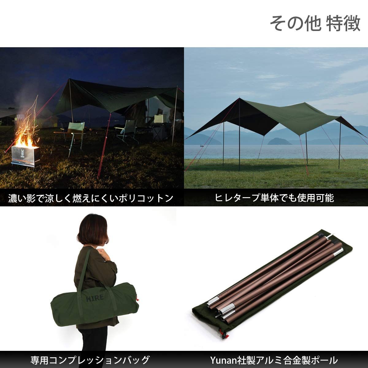 エイテントと組み合わせてエイヒレスタイルに