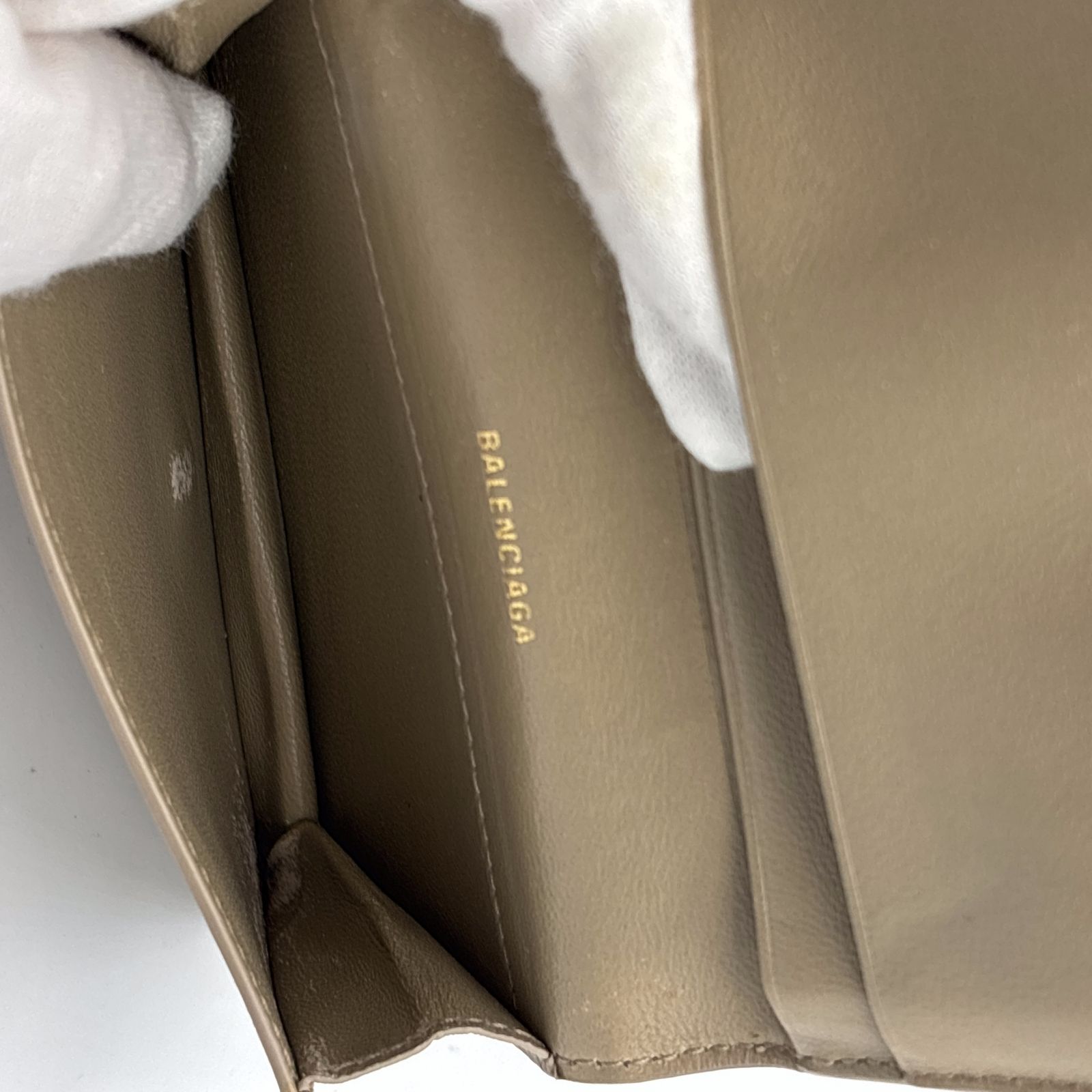 BALENCIAGA バレンシアガ BBモノグラム カードケース エンボス カーフ 