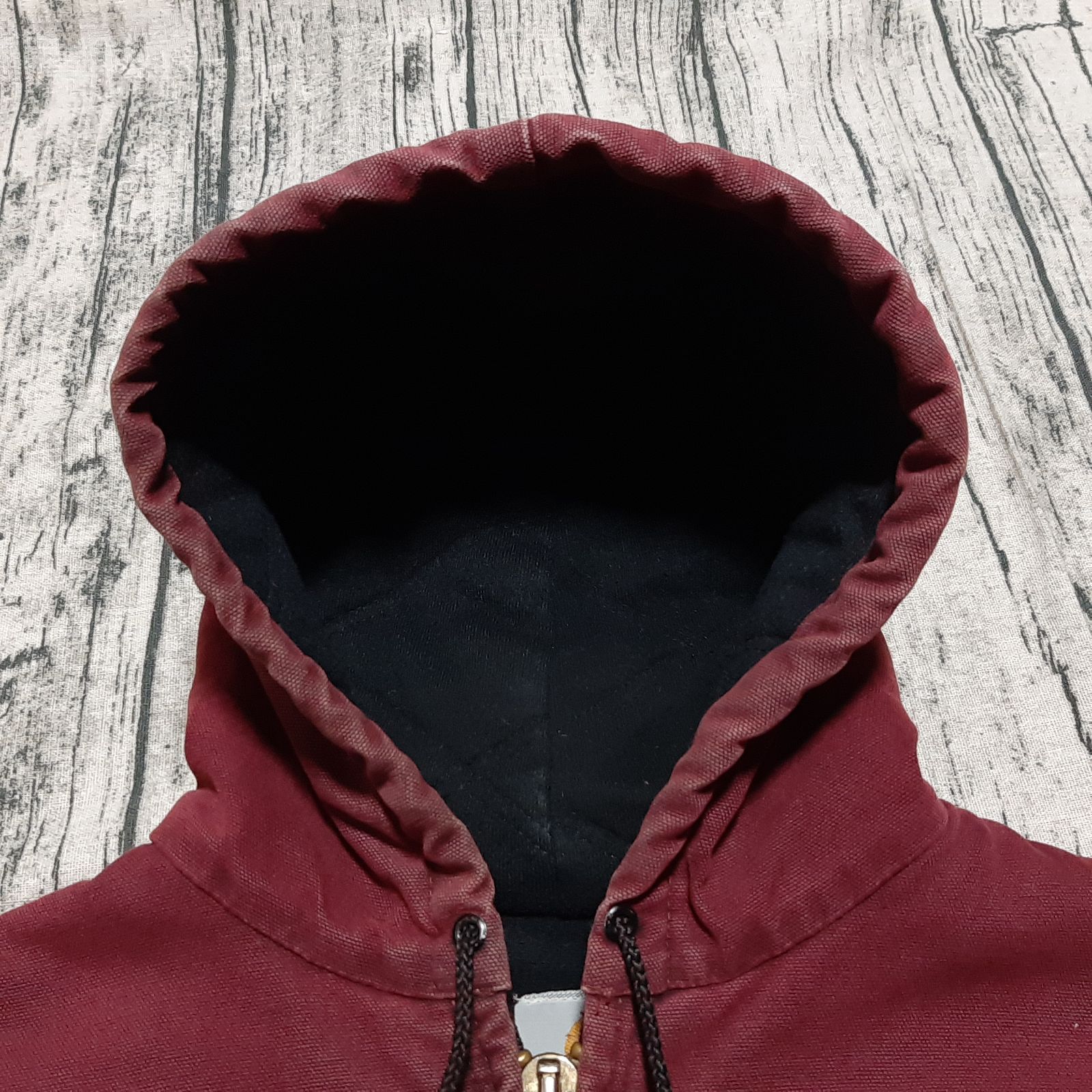 [雰囲気系] Carhartt カーハート アクティブジャケット J68BRK size XL】99年製 Carhartt アクティブジャケット ブリック 革ロゴ