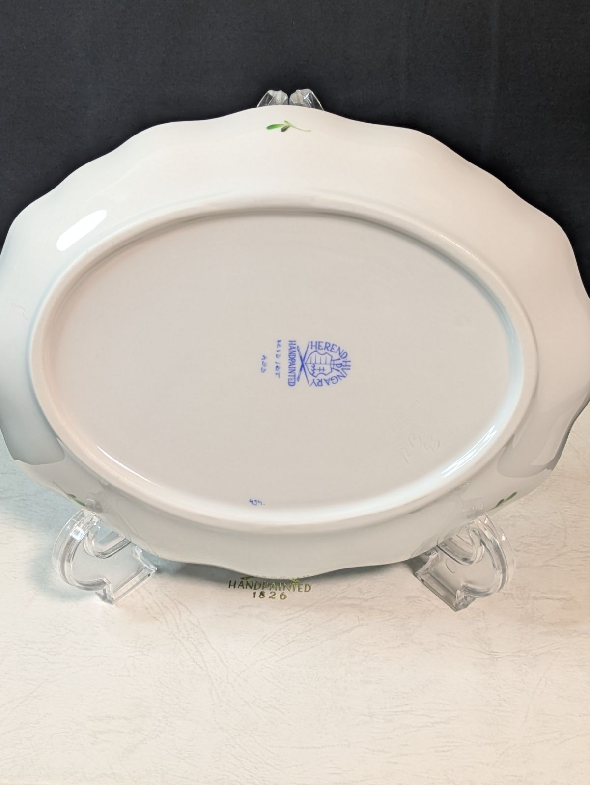 ヘレンド チューリップの花束 BT オーバル プレート 19.7cm 中皿